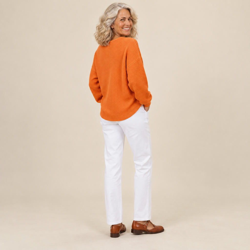 Helle | Pull douillet en tricot gaufré