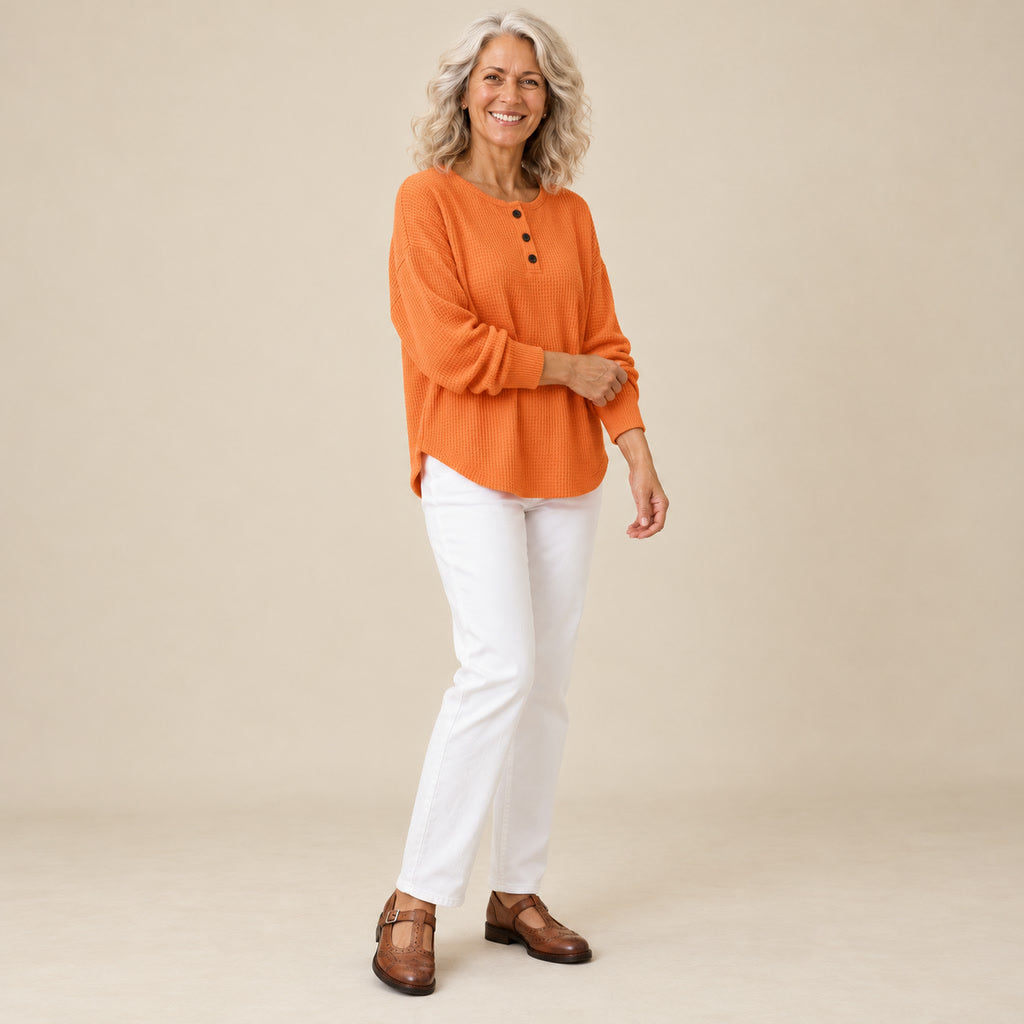 Helle | Pull douillet en tricot gaufré