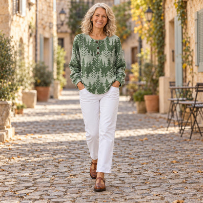 Inga | Sweat-shirt à motif sapin classique