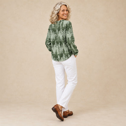 Inga | Sweat-shirt à motif sapin classique