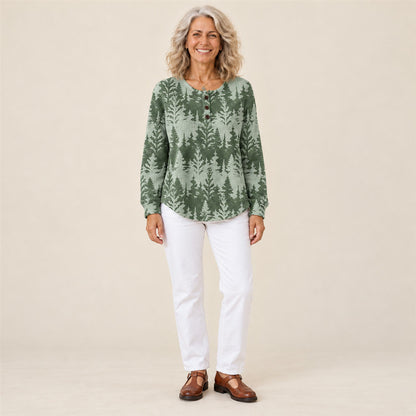Inga | Sweat-shirt à motif sapin classique