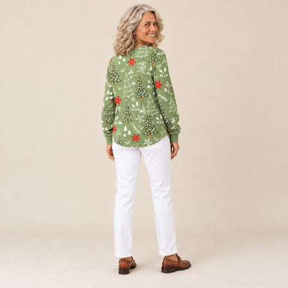Ingrid | Pull à motif sapin de Noël