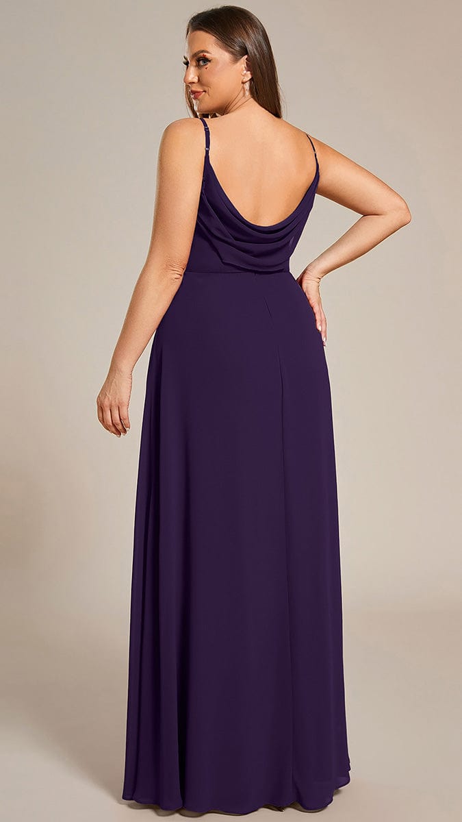 ever NOVA|Sweetheart Draped Back Floor Length Bridesmaid Dress
