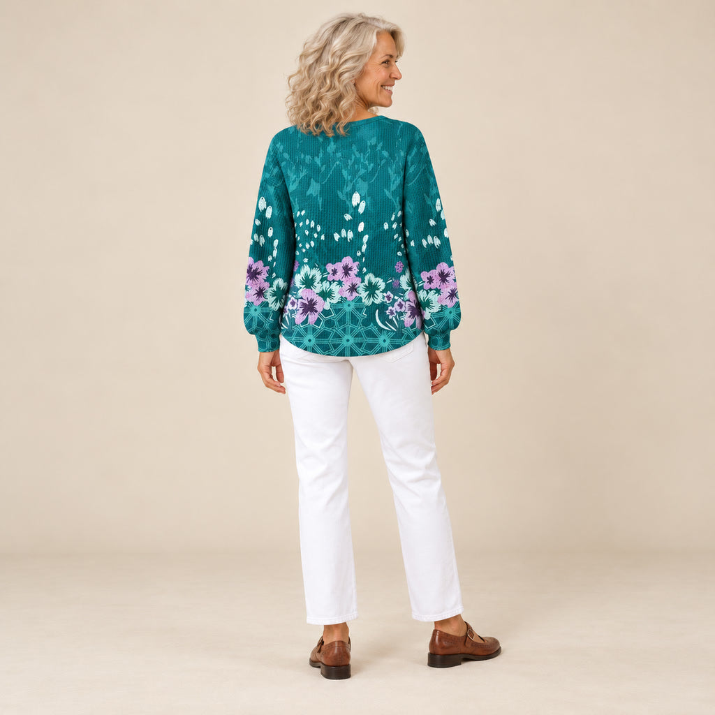 Nora | Pull à motif floral
