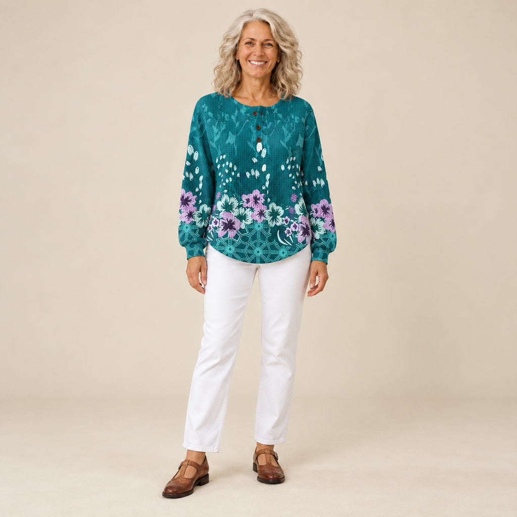 Nora | Pull à motif floral