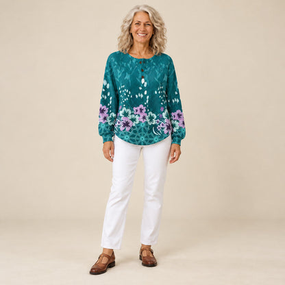 Nora | Pull à motif floral