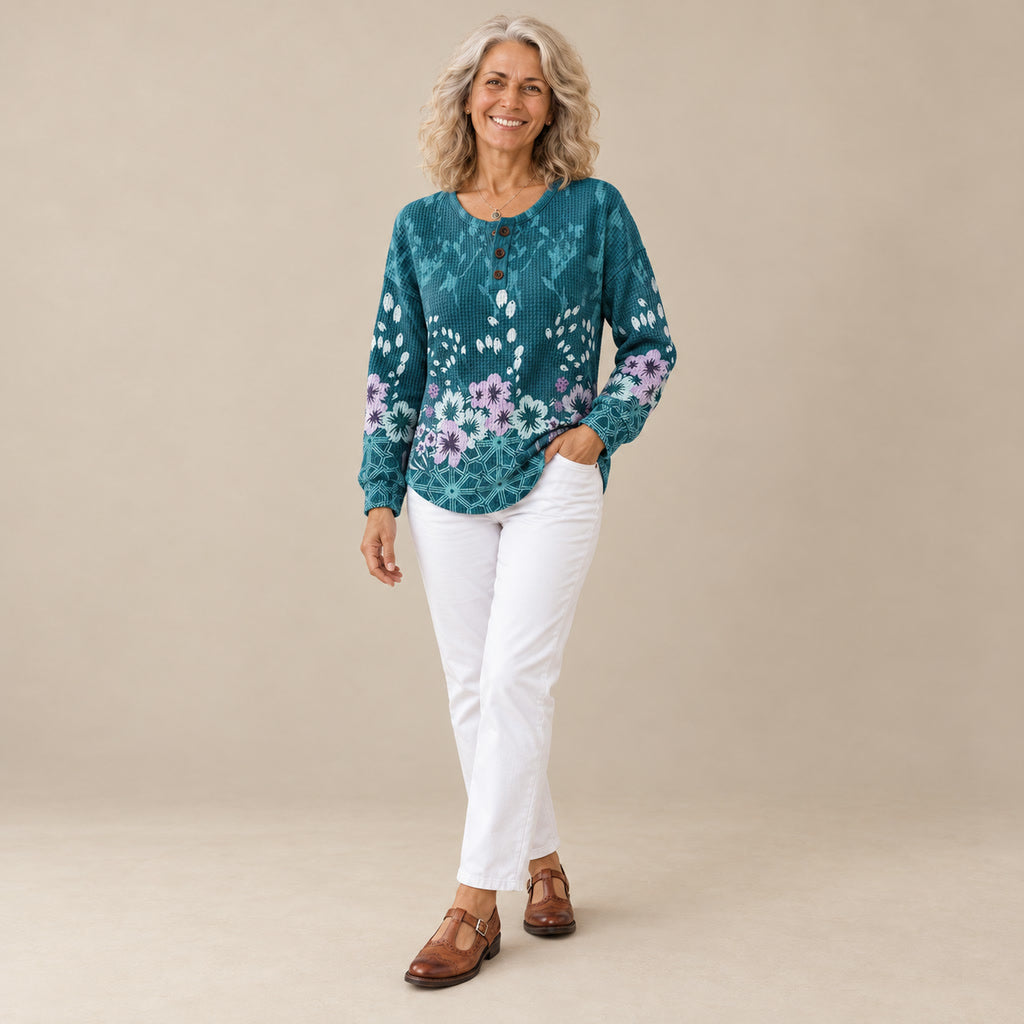 Nora | Pull à motif floral