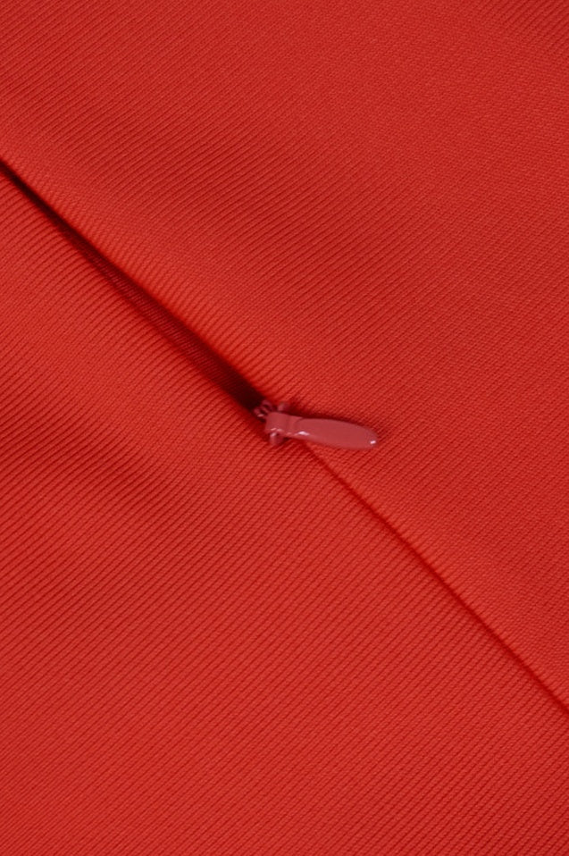 Robe Évasée Rouge Éclatante de Cérémonie