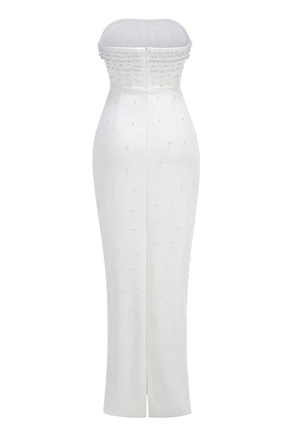 Robe Bustier Brodée de Perles