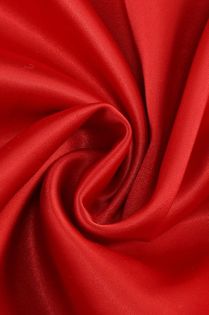 Robe Maxi Bodycon en Satin Rouge Minka