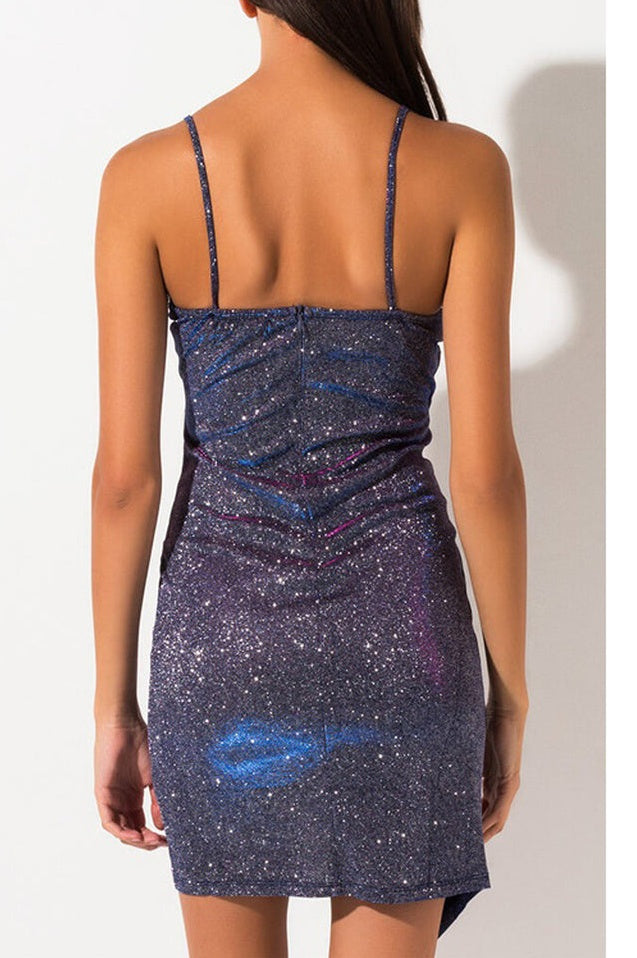 Robe Mini Plissée Éclatante