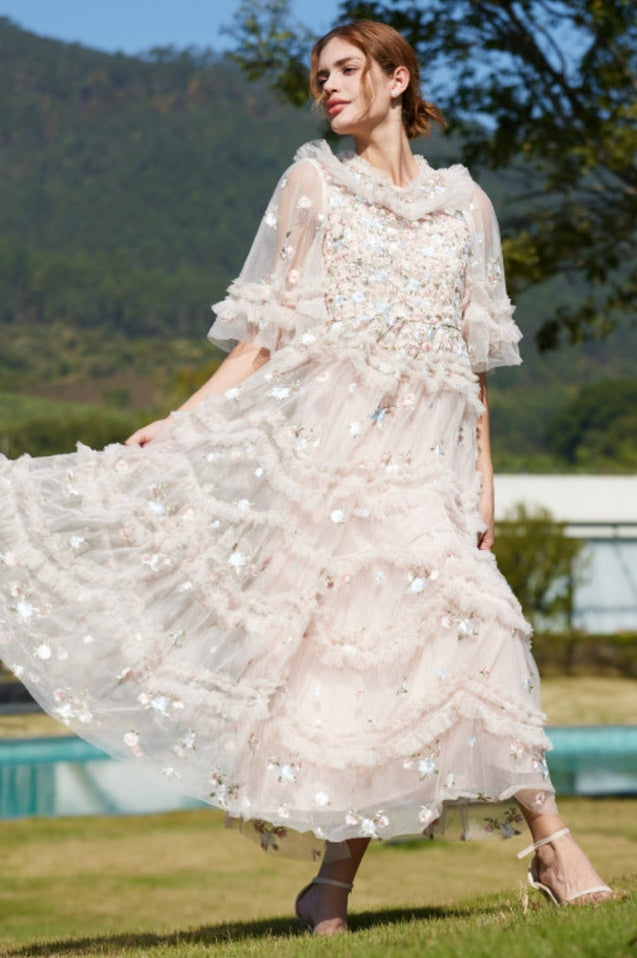 Robe Florale en Tulle Lalabelle