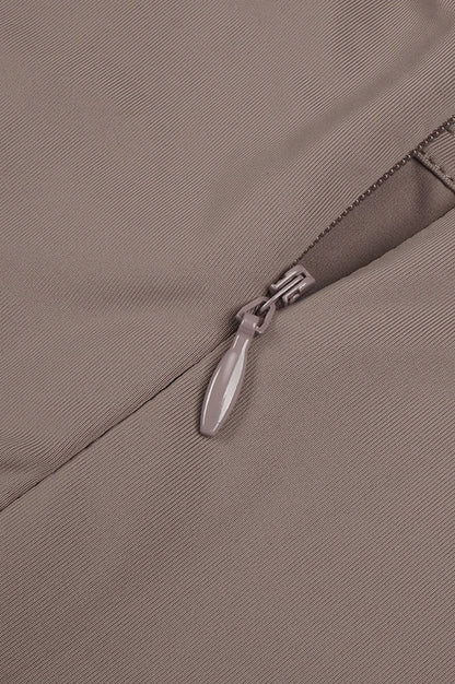Robe Maxi Longue à Manches Longues à Bretelles