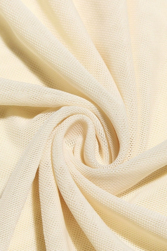 Robe Mini Évasée en Mesh et Satin à Épaules Dénudées