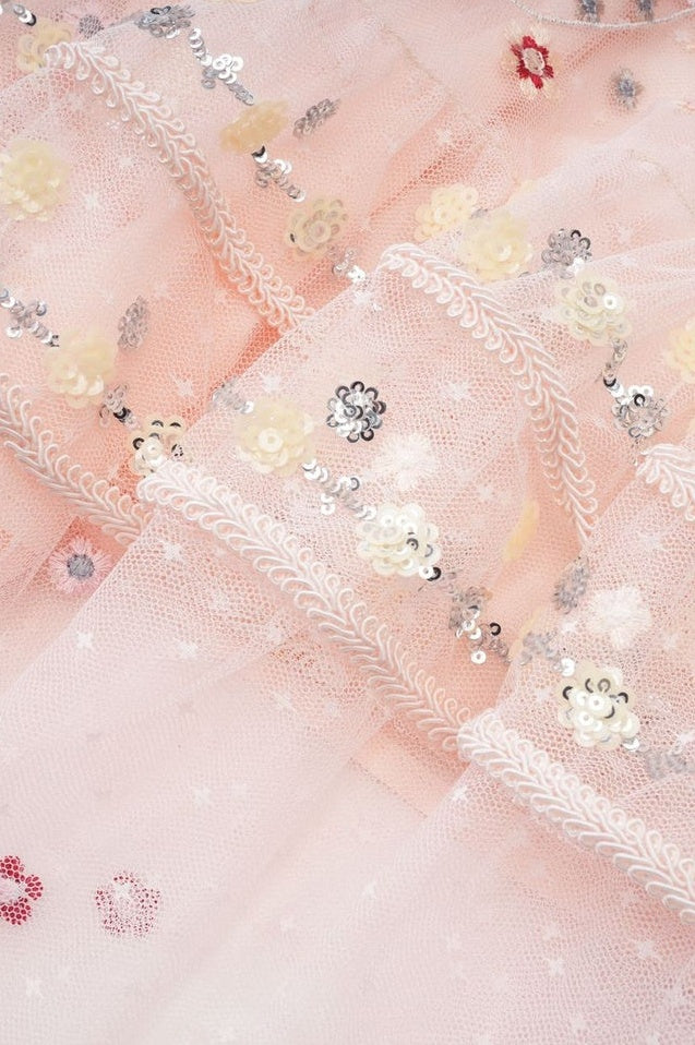 Robe Vintage Brodée Margot en Rose