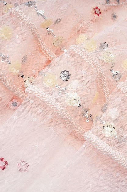Robe Vintage Brodée Margot en Rose
