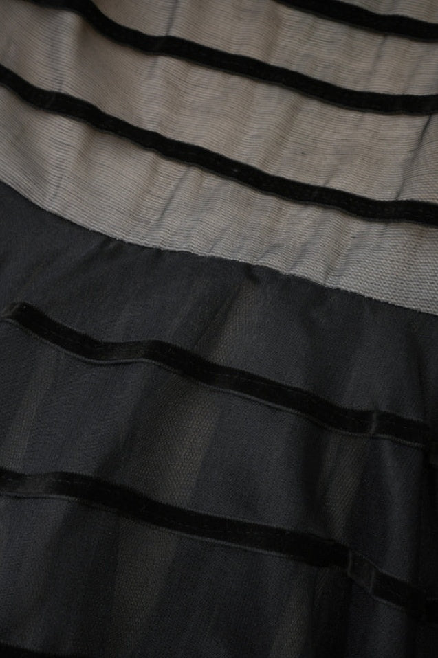 Robe Longue Maxi à Col Rond avec Nœud Papillon