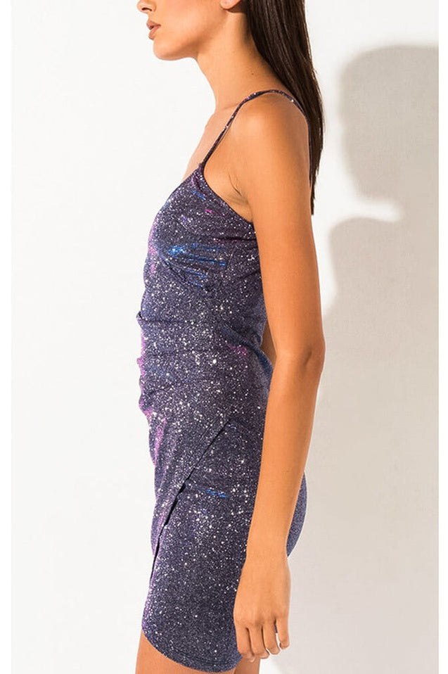 Robe Mini Plissée Éclatante