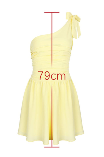 Robe Mini Jaune Luther Évasée