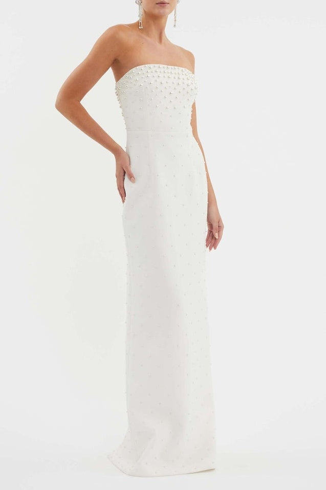 Robe Bustier Brodée de Perles