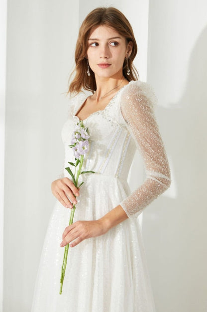 Robe Midi en Mesh Blanc Kamiyah