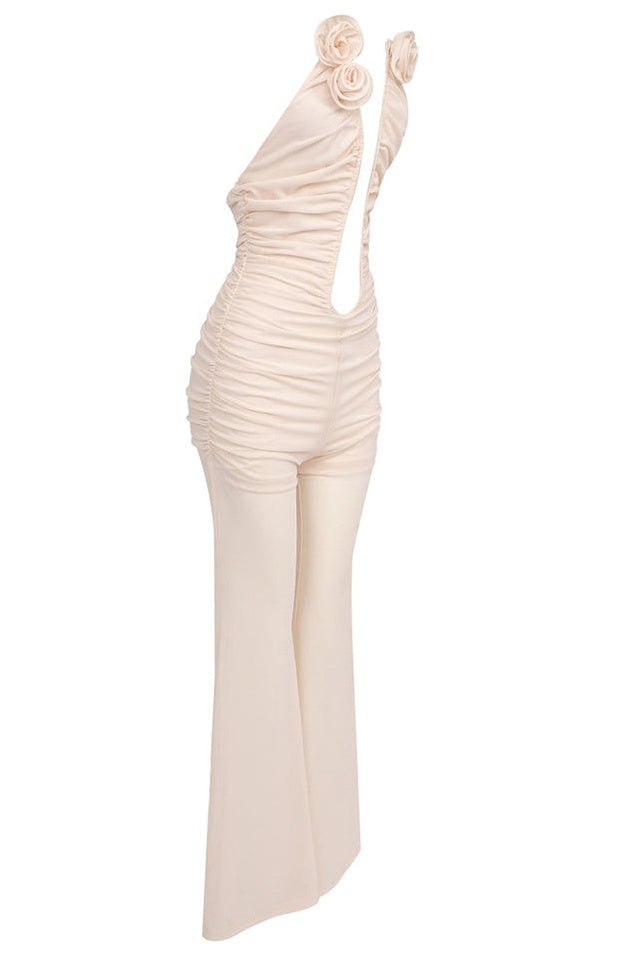 Jumpsuit Plissé à Fleurs 3D Vissarion