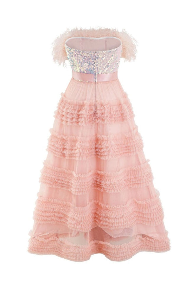 Robe Évasée en Plumetis Aella