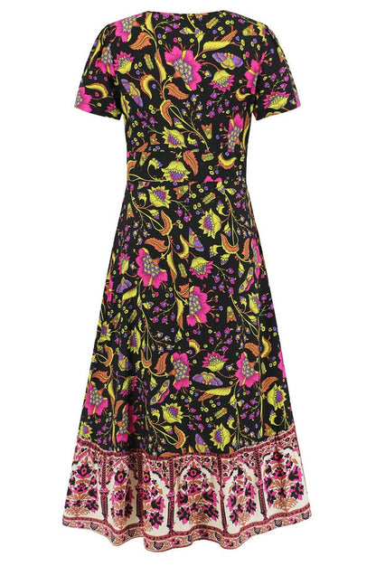 Robe Maxi Boho Imprimée Floral Kamoni