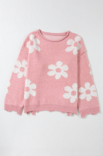Gilet Brodé Cœur Pêche avec Perles