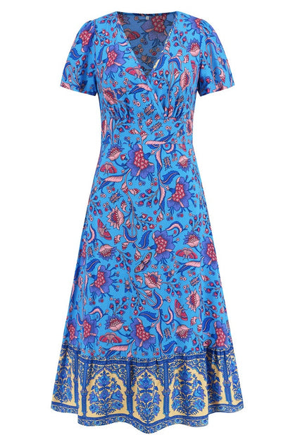 Robe Maxi Boho Imprimée Floral Kamoni