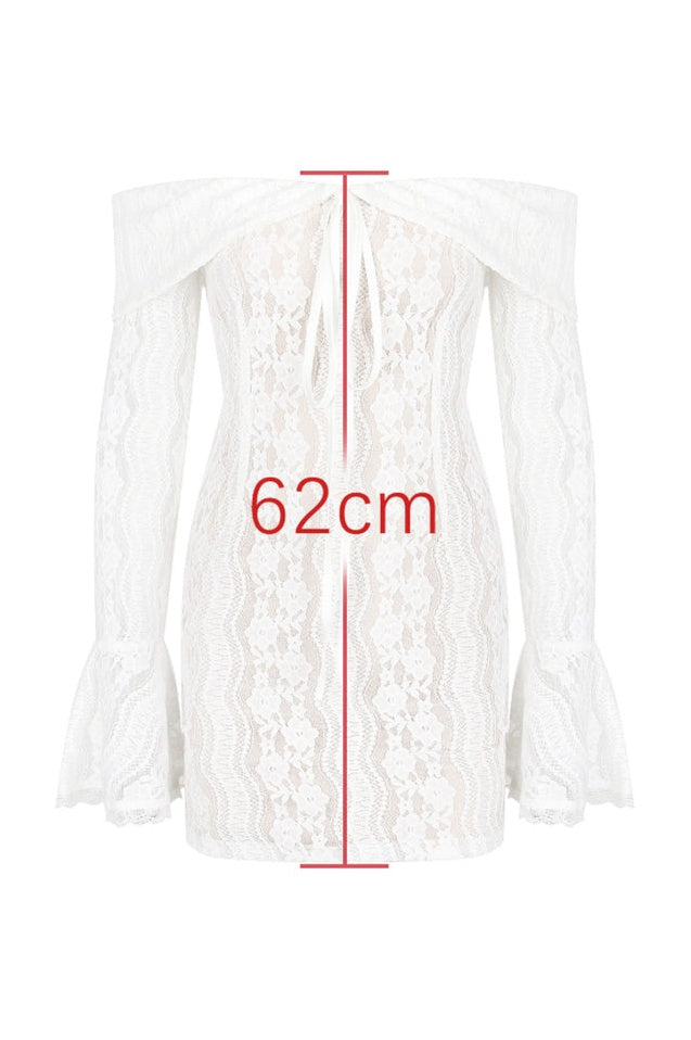 Robe Mini en Dentelle Crème Vintage Parisienne
