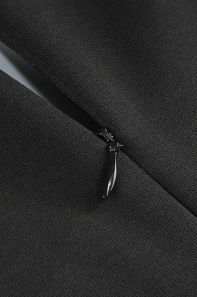 Robe Longue à Manches avec Finitions en Cristal