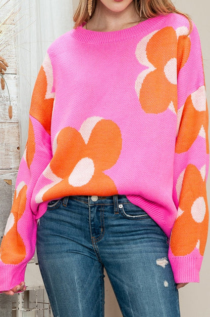 Pull Ample à Motif Floral Jesminda