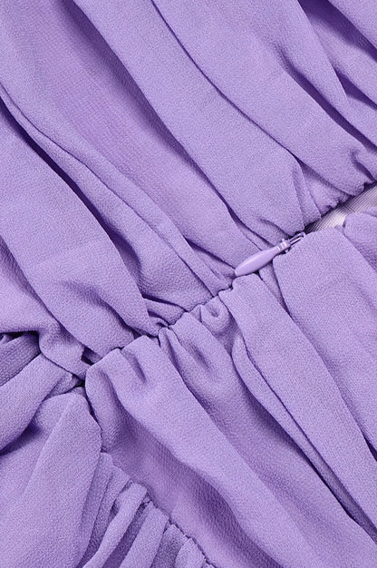 Robe Maxi Fendue et Froissée