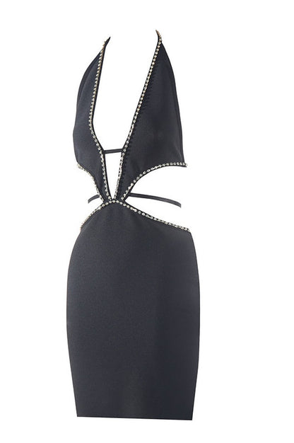Robe Mini Noire Égyptienne