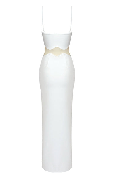 Robe Maxi Épousant Noir en Bandage