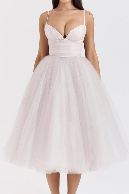 Robe Midi en Tulle Countess Cabernet