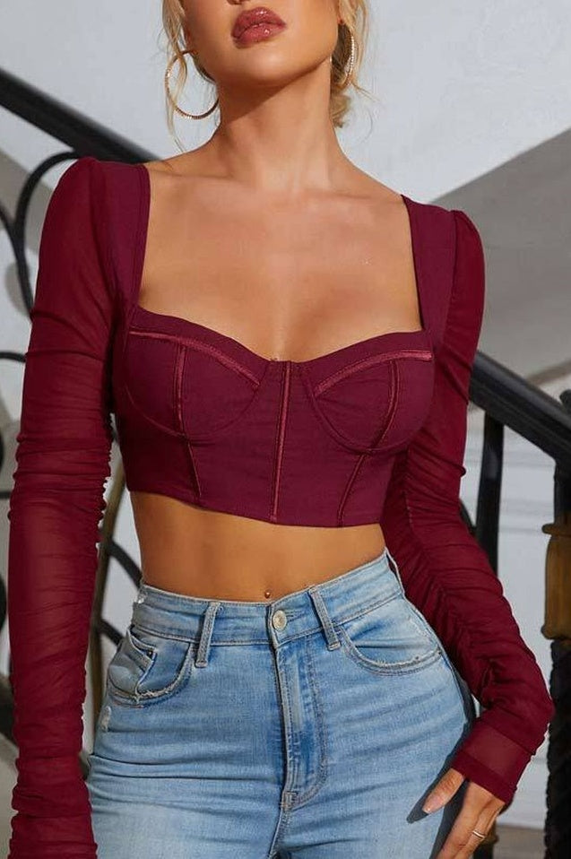 Top Bustier à Manches Longues - Révier Paris