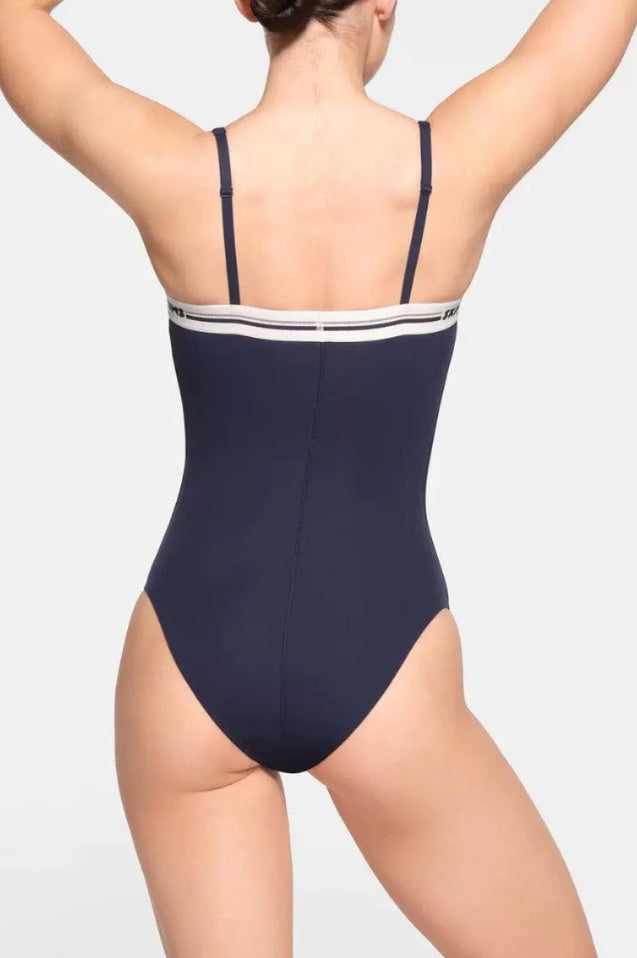 Bodysuit Logo à Encolure Droite