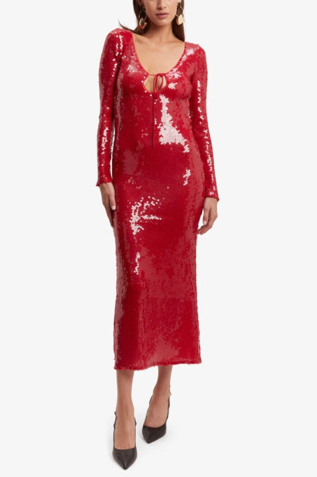 Robe Mariah Évasée Brodée de Cérémonie - Révier Paris