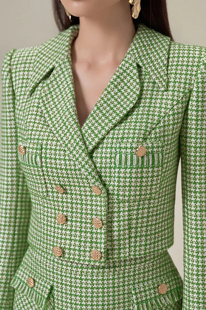 Ensemble Jupe et Blazer Doublé Texturé