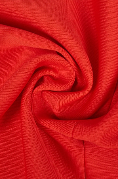 Robe Évasée Rouge Éclatante de Cérémonie