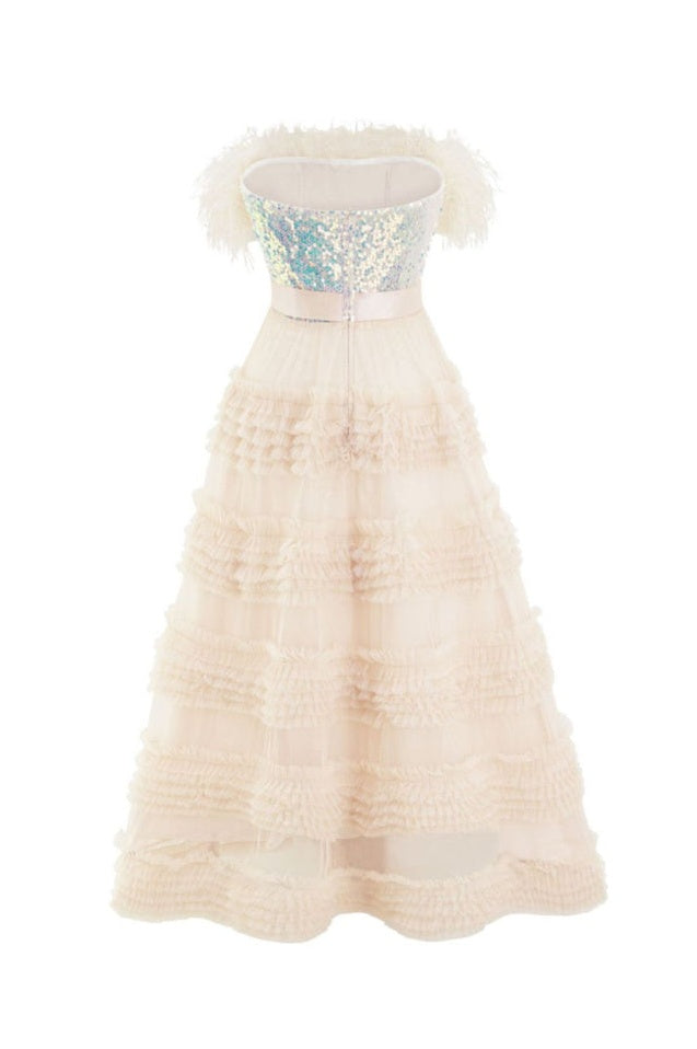 Robe Évasée en Plumetis Aella