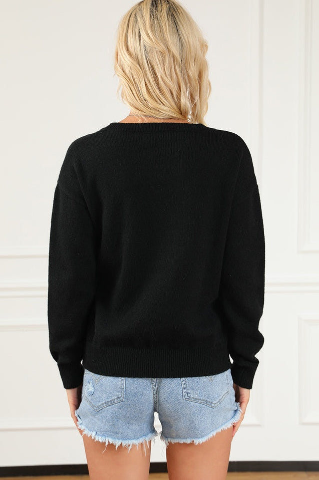 Pull en Lurex Éclatant Holly Jolly