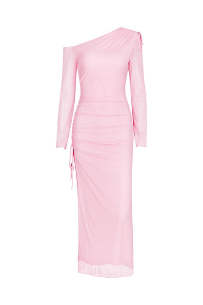 Robe Bodycon à encolure asymétrique