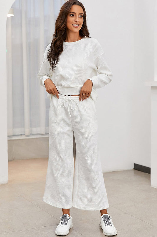 Ensemble Texturé à Manches Longues et Pantalon - Révier Paris