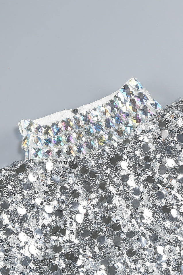 Robe Mini Brodée en Sequins Bartosz