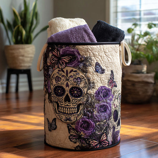 Panier à linge matelassé artisanal – Os décoratifs