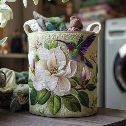 Panier à linge matelassé artisanal – Colibri