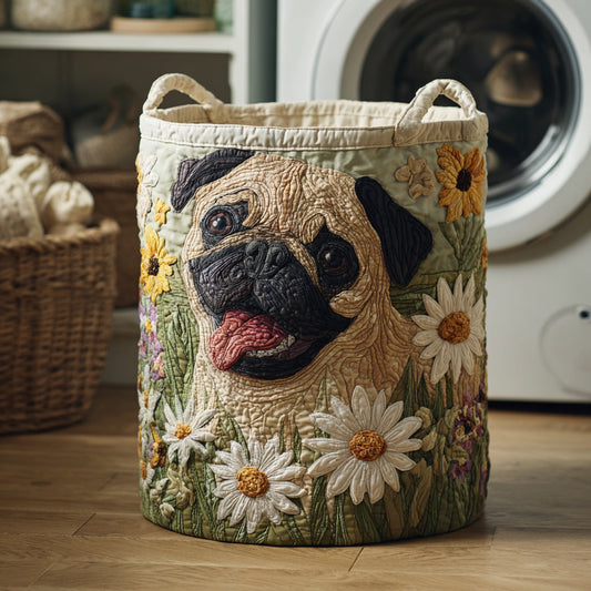 Panier à linge matelassé artisanal – Carlin